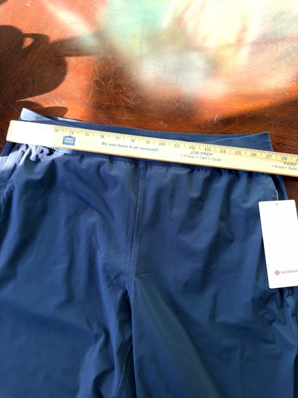 NEW Lululemon Adapted State HR Cropped Jogger Short True Navy Size 12 - Picture 8 of 10